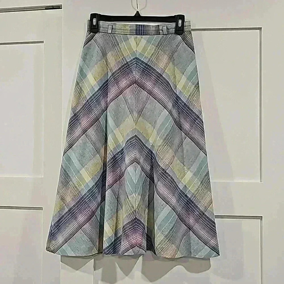 Present Co. Vintage wool mix midi skirt size  XSmall - Picture 1 of 6